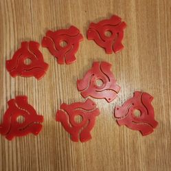 Lot of 7 Vintage 45rpm Record Adapters