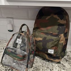 Camo Herschel Backpack & Mini Backpack Set