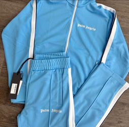 Palm Angels Track Suit Set Baby Blue