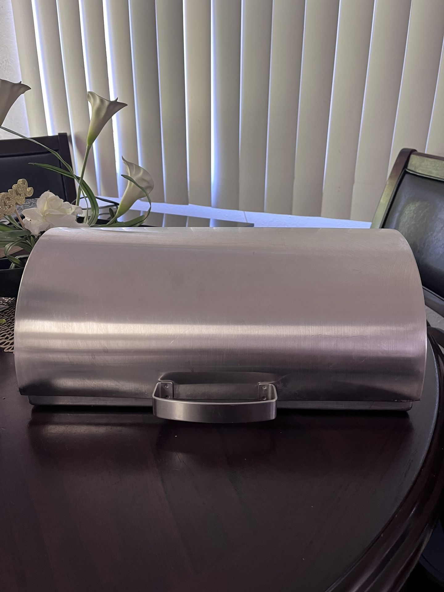 Ikea Bread Box Stainless Steel Mikael Warnhammar Barrel Fall Front ORDNING Bin