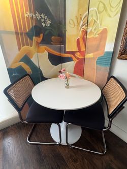 Dinning table with two beautiful shares