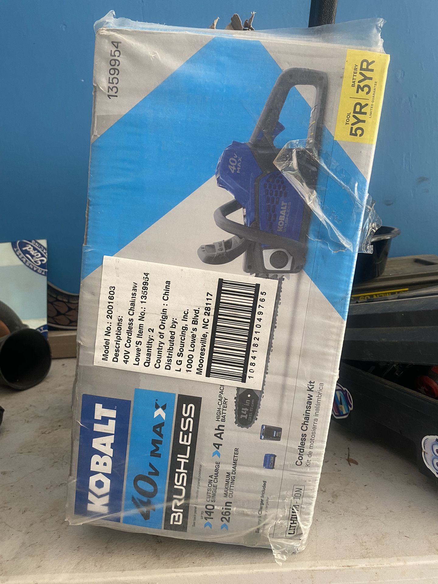 Kobalt Chainsaw