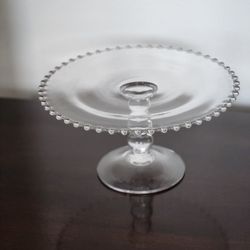 Imperial/ Candlewick tall Round Plate