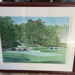 The 11th at Augusta: Signed by World Golf Hall of Fame Golfer Ray Floyd