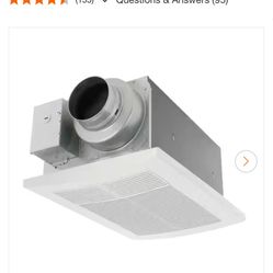 Panasonic Whisper Cozy DC 80/110 CFM Pick-A-Flow Ceiling Bathroom Exhaust Fan/Heater with Flex-Z-Fast Easy Install Bracket