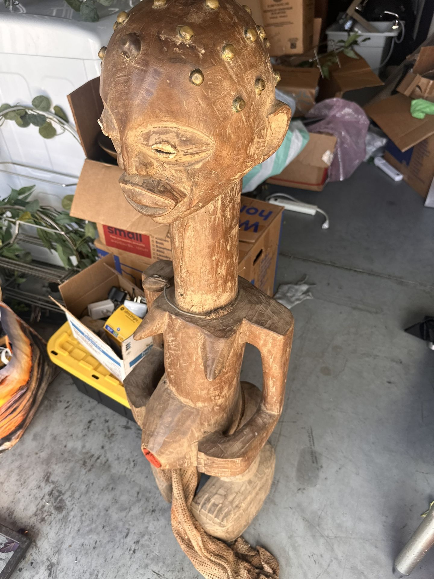 Solid Wood Hand Crafted  sculpture H46”