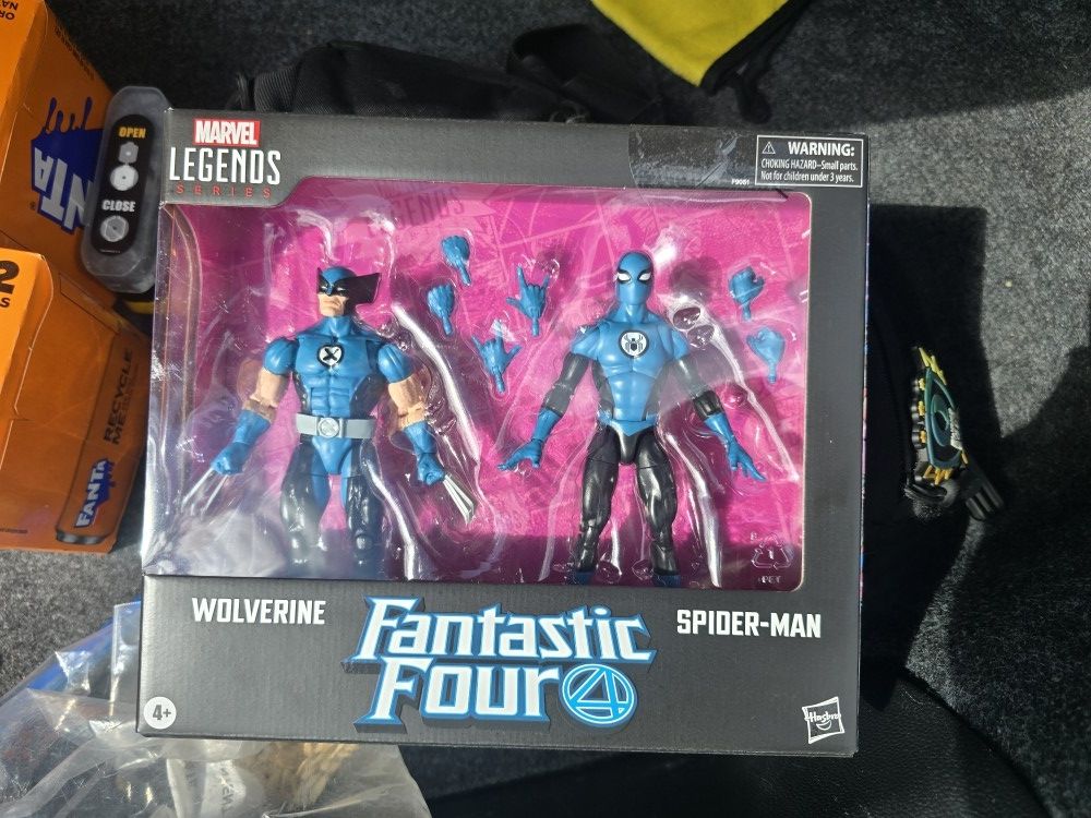 Marvel Legends Fantastic Four 4 Wolverine Spider-Man 2pk