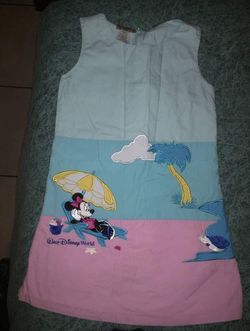 Disney world kids embroidered dress