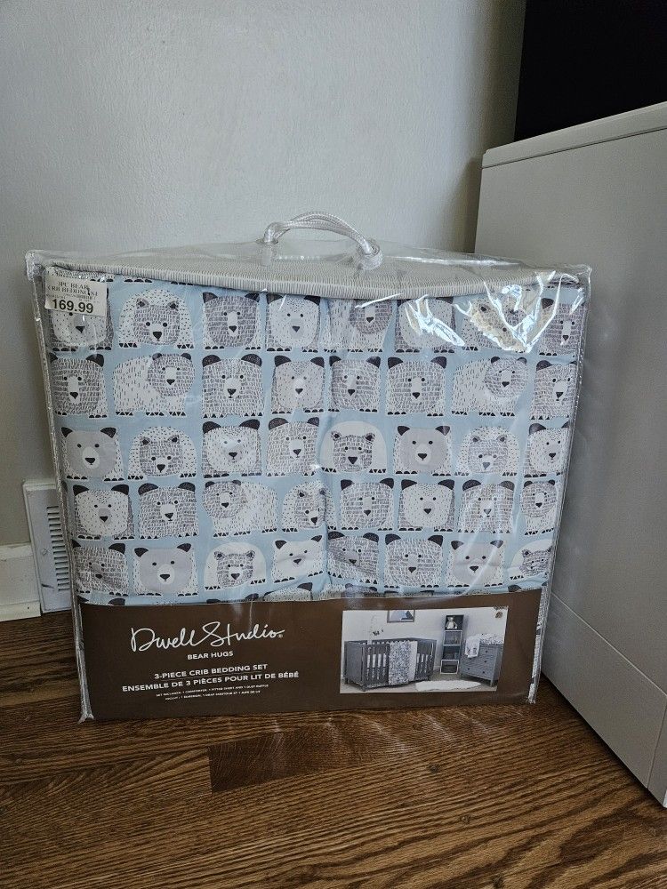 Dwell Studio 'Bear Hugs' 3pc Crib Bedding Set
