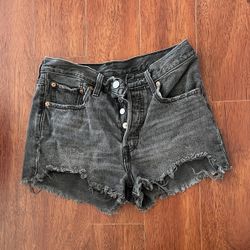 Levi's jean shorts 26W Charcoal