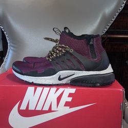 Air presto mid utility, Bordeaux ‘SIZE 10’