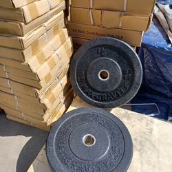 55 lb Olympic Bumper Pair, New **$90**