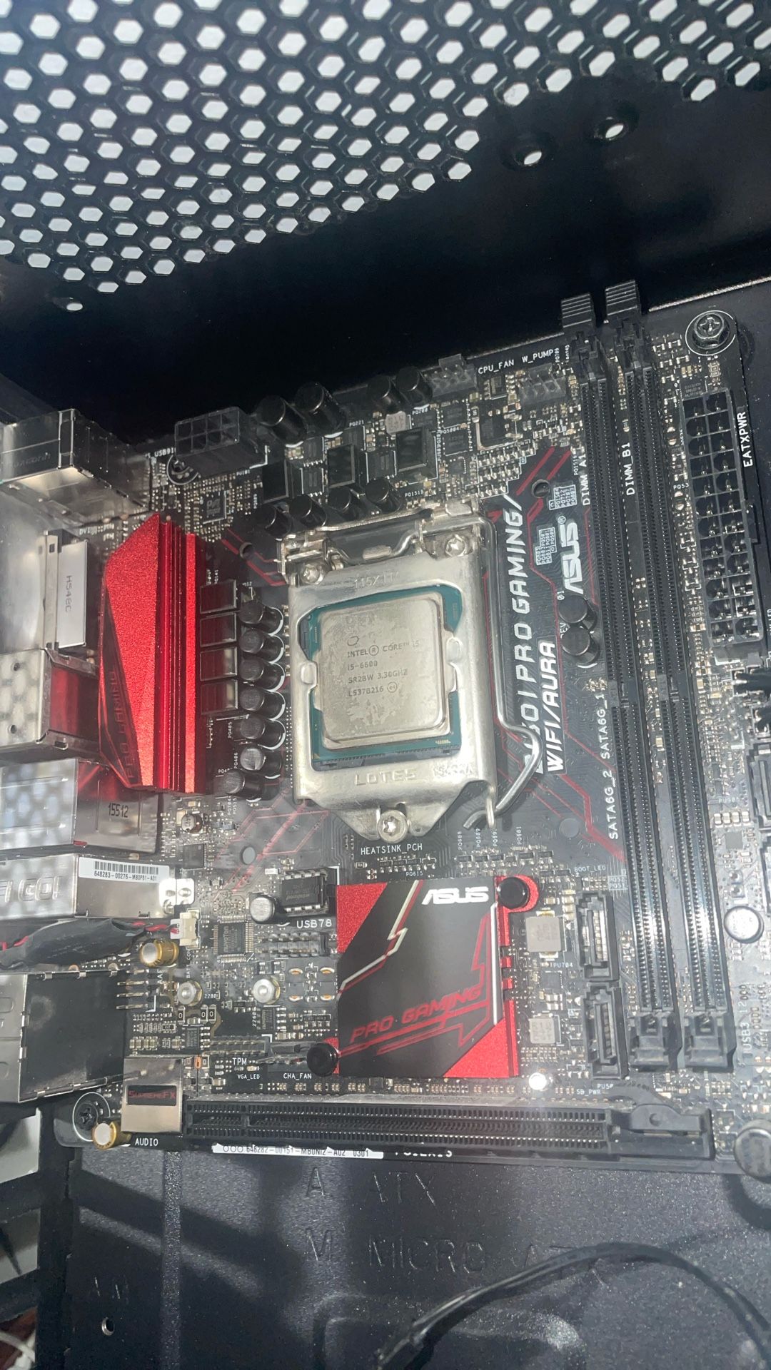 Asus Z170I Pro Gaming Desktop Motherboard And intel CPU
