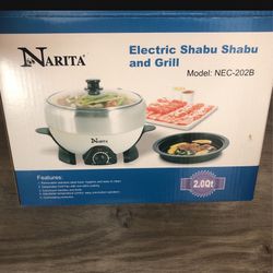 Hot Pot Shabu Grill Two In One
