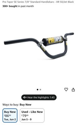 Pro taper bars Se xr50