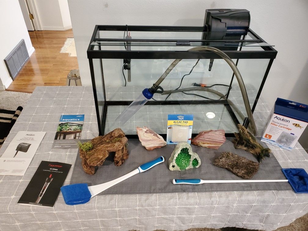 30 Gallon Aquarium Masters Fish Tank With Accessories