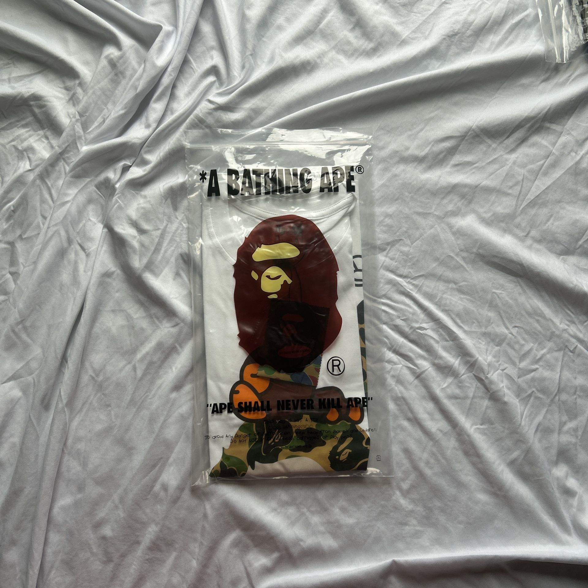 Bape White And Green Camo ABC Baby Milo