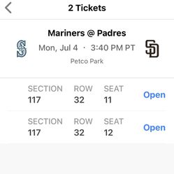 4th Of July Padres Tix