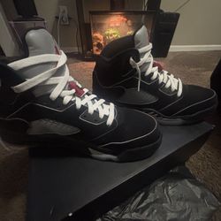 jordan 5 black metallic 
