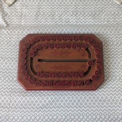 Antique 1886 Wooden ALPHABET SPELLING LETTER BOARD