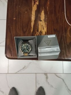 Two tone guess watch