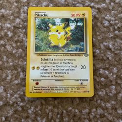 Spanish Original Jungle Pikachu 60/64 Pokémon Card