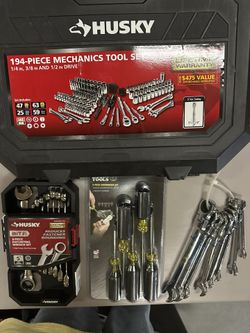 Husky Tool Set With Assorted Tools. All New