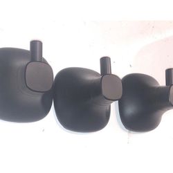 Towel Hook  Black 3PC, Plastic