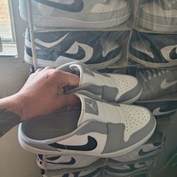 Size 10 New Gold Jordan Mule Shoes