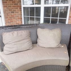 Patio Couch With Cushion 