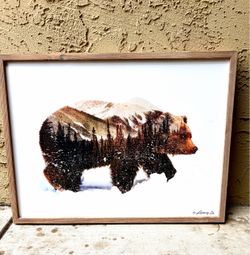 Very cute Andreas Lie Bear Wall Decor Hobby Lobby Canvas print