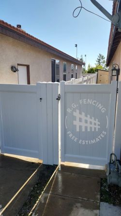 White Vinyl Fence