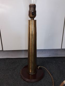 Trench art bullet lamp brass DIY edison bulb