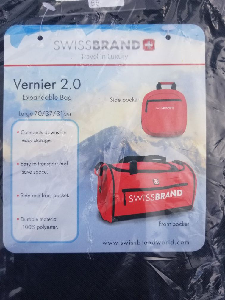 Swiss Travel Duffle Bag - Compact Expanding Bag