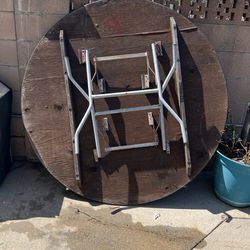 Round Wood Table