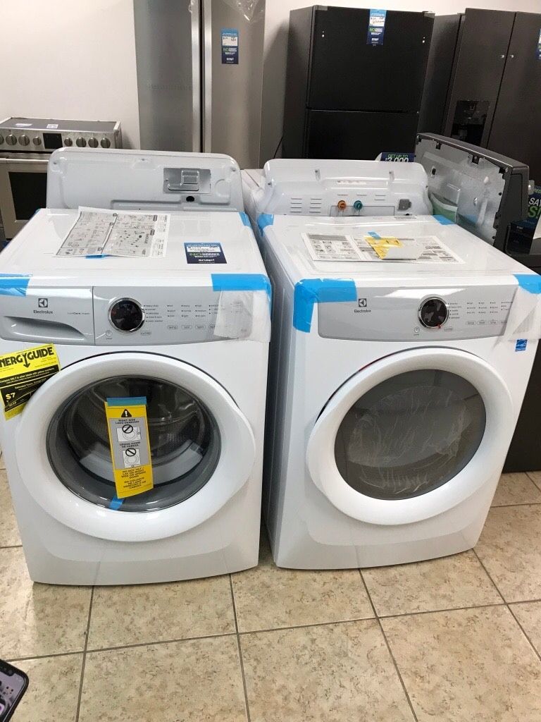 Electrolux 4.3 cu. ft. Front Load Washer/Dryer Set take home for $39 down with 1 year warranty