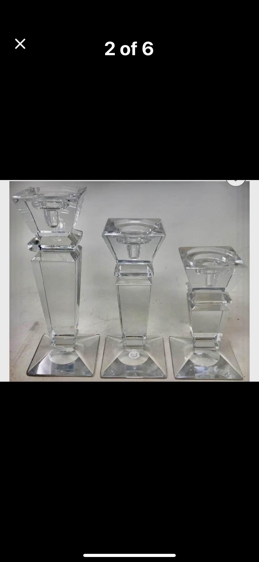 Poland Crystal Candle Holders