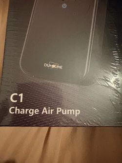 Dumbume C1 Charge Air Pump / Air Compressor  Cordless with tips for pumping a variety of objects like cars trucks balls scooters f  NIB