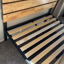 Bed Frame W/ Wood Headboard 