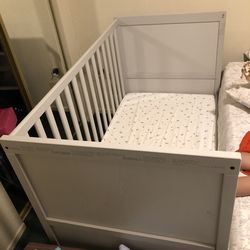 Crib frame and mattress
