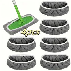 4 Premium Reusable Mop Pads