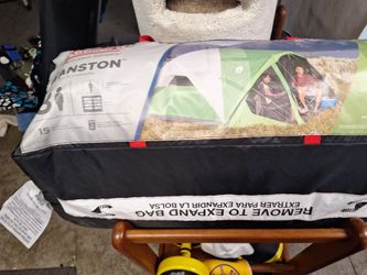 New Evaston 8 person  tall and roomy  comeman tent with screened porch