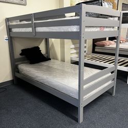 Gray Twin Twin Bunkbed