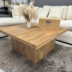 Wood Coffee table mango design square table center table