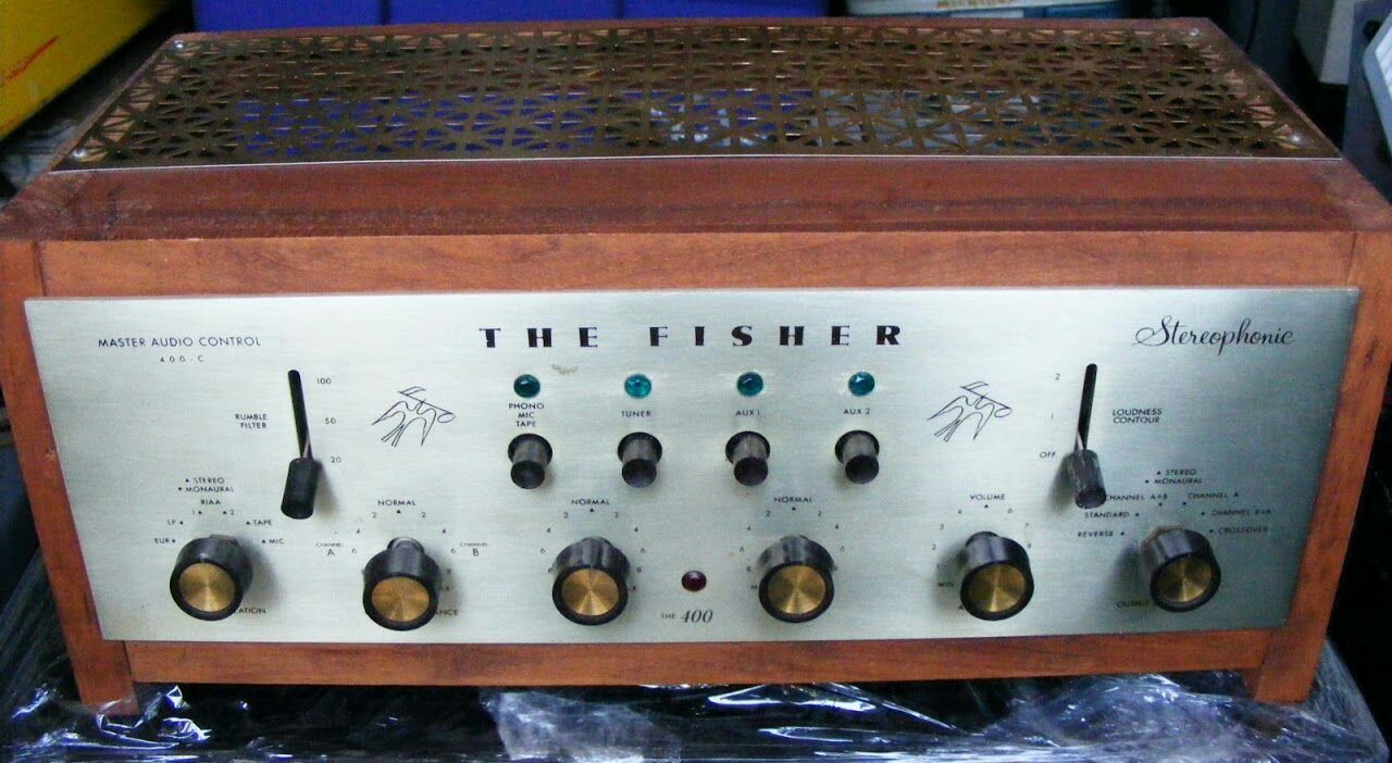 Fisher 400c STEREO tube Preamp
