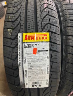 Brand new Pirelli P4 Persist AS+ 225/60R16 tires $520 with installation and balance