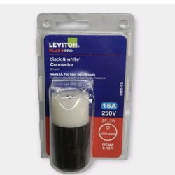 Brand New Leviton 15 Amp 250-Volt NEMA 6-15R Straight Blade Connector