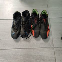 Girls Adidas and Nike Soccer Shoes