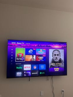 65” onn TV+ wall mount