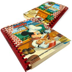 Vintage 1987 Disney Cooking with Mickey Cookbook Spiral Walt Disney World